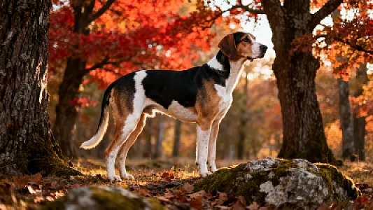 Chien courant yougoslave tricolore